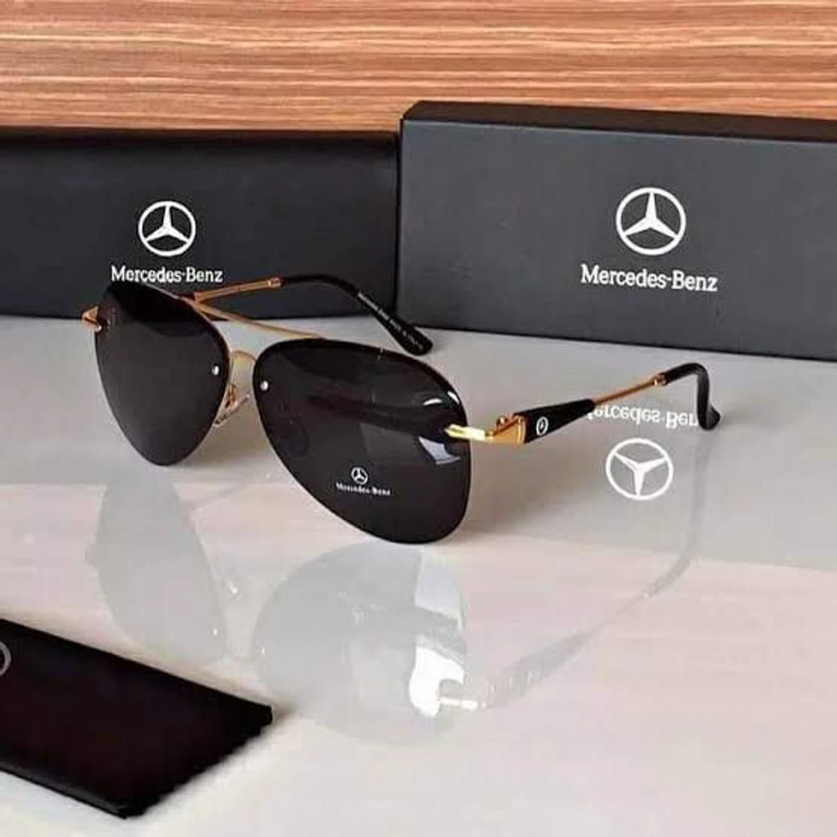 Luxury Mercedes-Benz Sunglass (Golden)